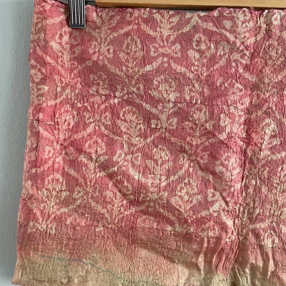 Wearable Art Crafted Wool Silk Scarf Wrap Kooloo Hand Made in Nepal 74 x 12 in - Picture 5 of 16